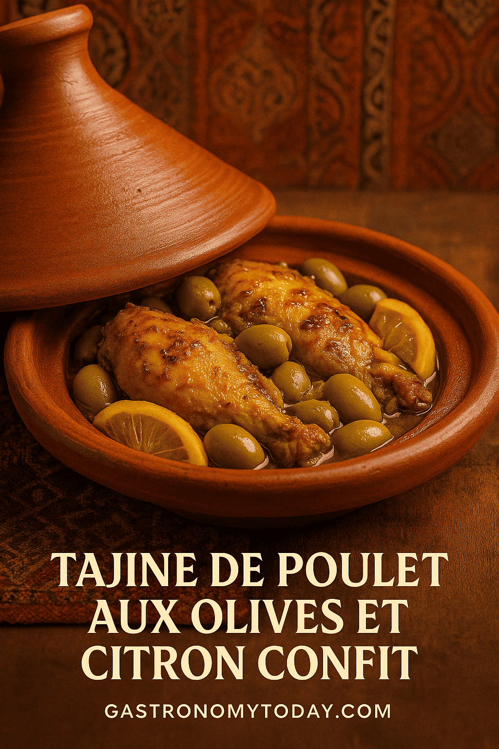 tagine de poulet aux olives et citron confit