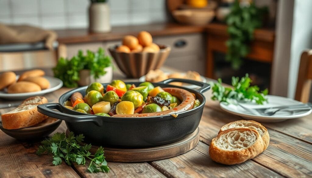 Family Meal Poêlée Paysanne Aux Choux De Bruxelles