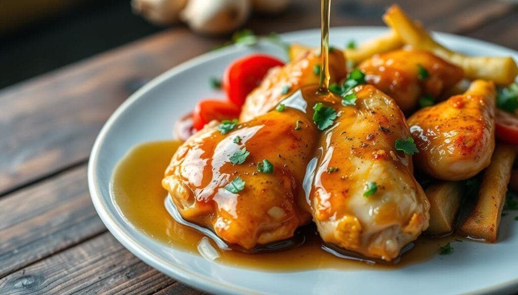 poulet au miel poulet au miel et à l'ail