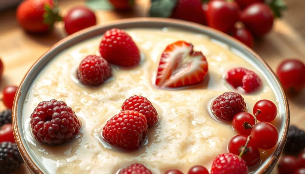 cuisine rapide porridge fruits rouges