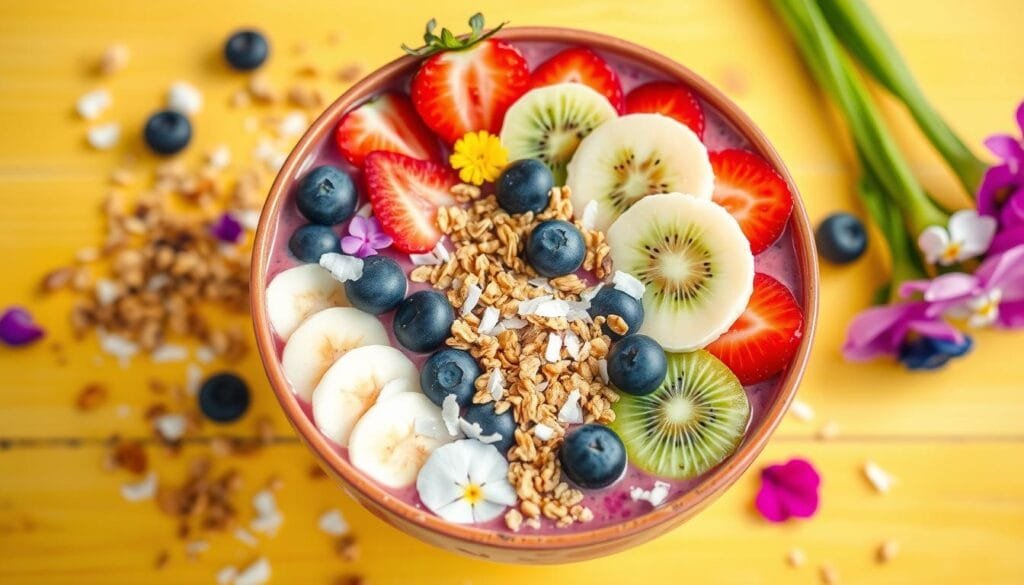 smoothie bowl avec fruits frais smoothie bowl avec fruits frais