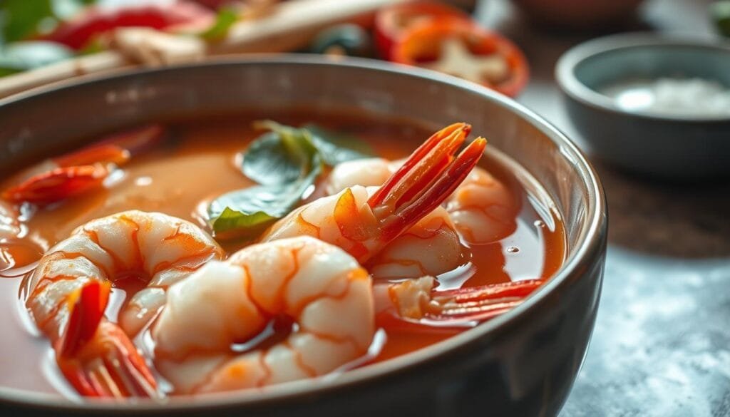 soupe thaï aux crevettes soupe thaï aux crevettes