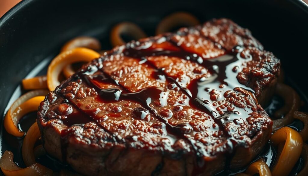 Bœuf sauté aux oignons et sauce soja viande sauté