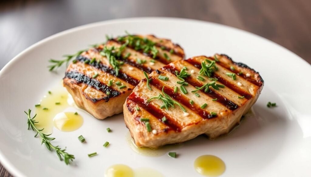 Côtes de veau grillées herbes citron avec assaisonnements frais Côtes de veau grillées herbes citron avec assaisonnements frais
