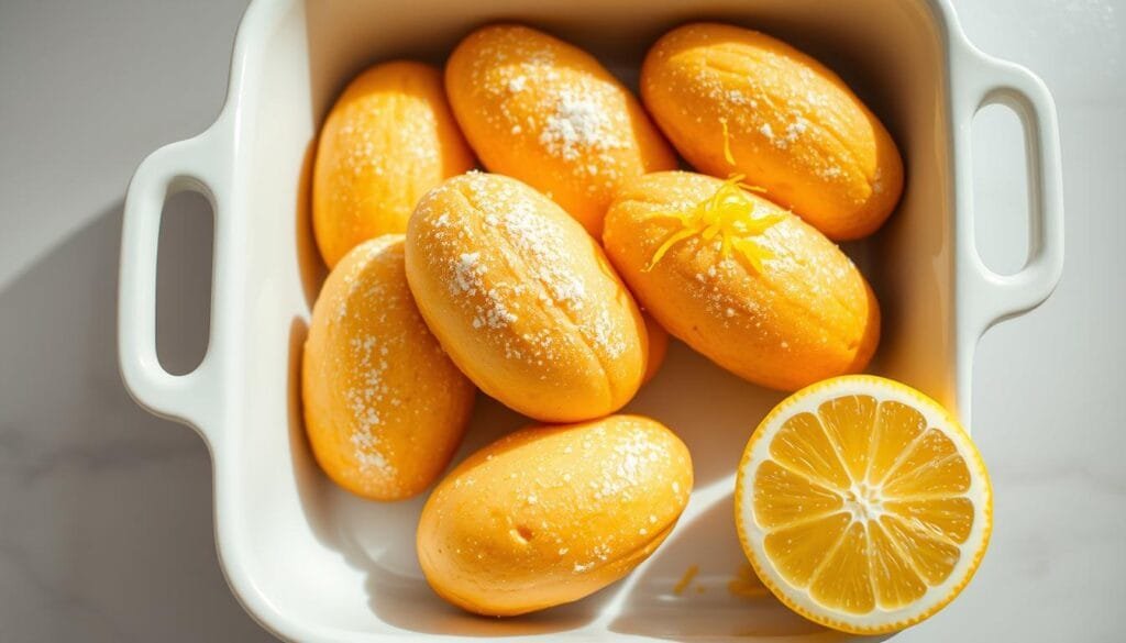 Moules à madeleines express citron Moules à madeleines express citron