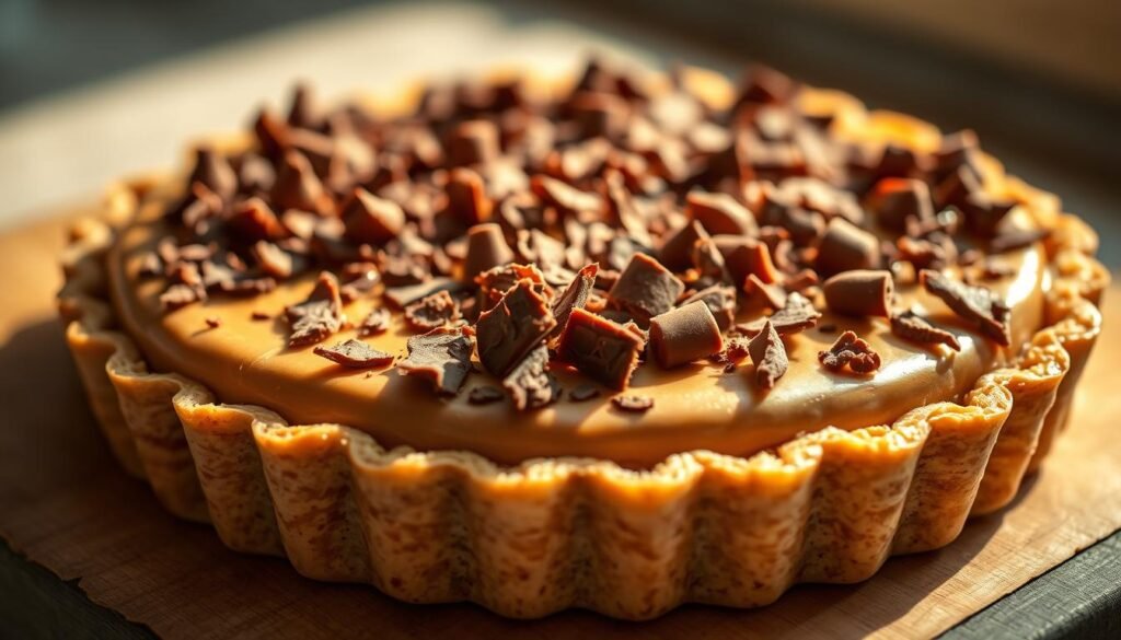 Tarte originale avec beurre de cacahuète et chocolat Tarte originale avec beurre de cacahuète et chocolat