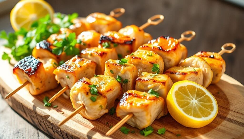 brochettes de dinde avec marinade citron brochettes de dinde avec marinade citron