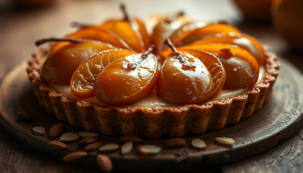 crème d'amande tarte à la crème d'amande et poires caramélisées crème d'amande tarte à la crème d'amande et poires caramélisées