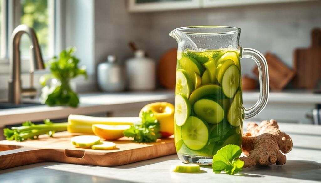 Jus détox pomme céleri gingembre