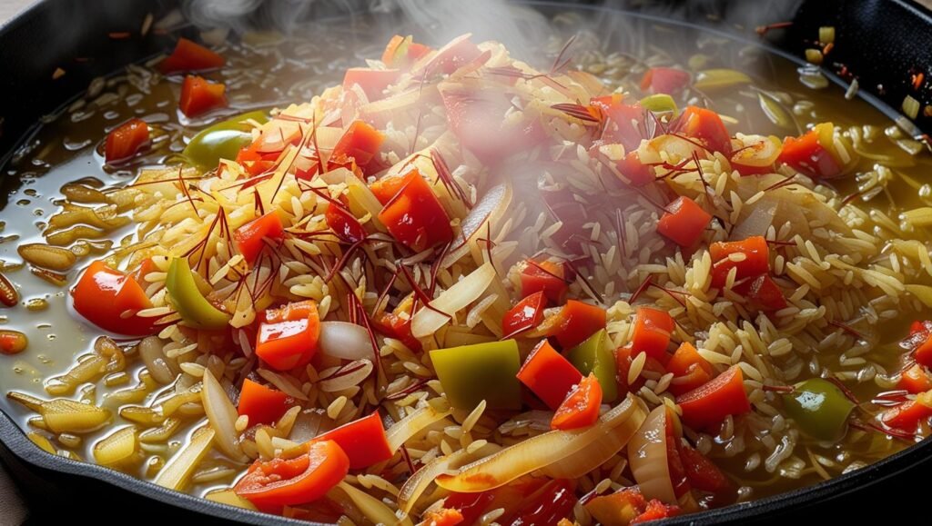 préparation paella 2