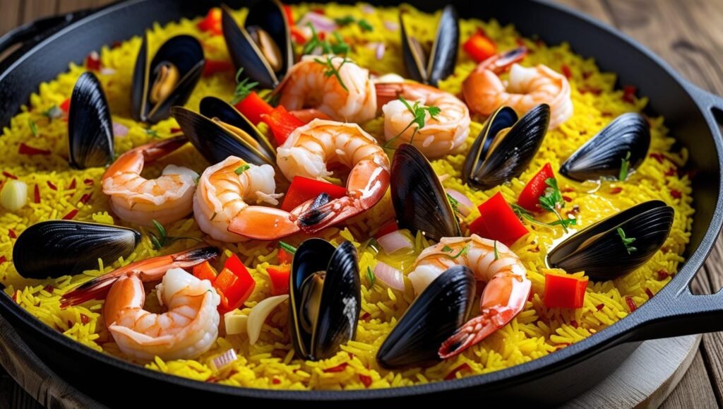 préparation paella 3